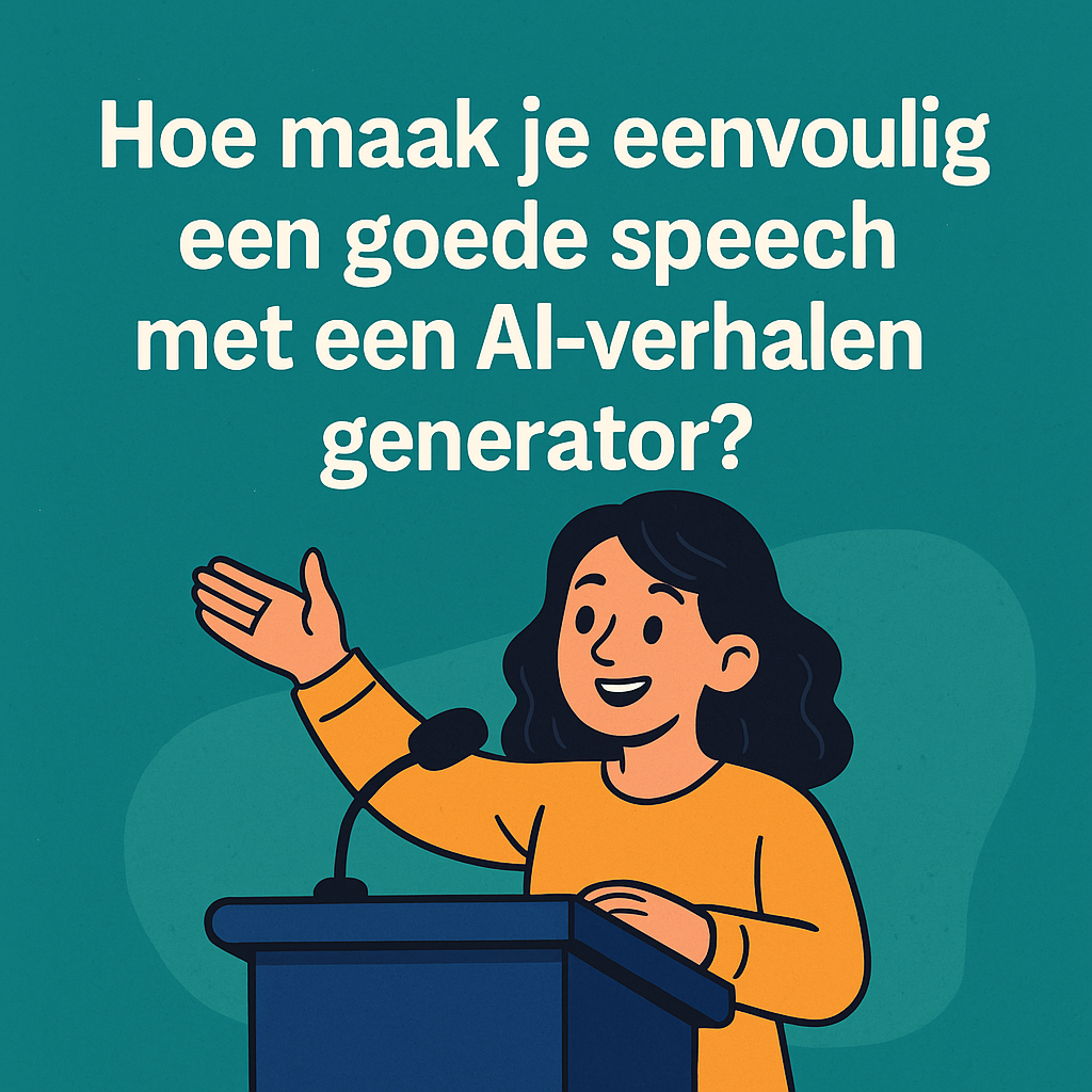 Hoe maak je eenvoudig een goede speech met onze AI-verhalen generator?